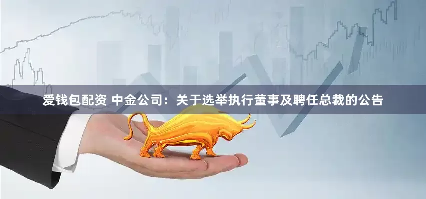 爱钱包配资 中金公司：关于选举执行董事及聘任总裁的公告